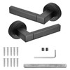 Decoranddecor Lumina Internal Square Door Handles Lever On 54mm Rose