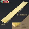 1/8" x 2" Brass Flat Bar Blank 12 "Long Solid
