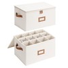 StorageWorks Stemware Storage Cases, Hard Shell Wine Glass Storage Box