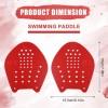 NQEUEPN Swimming Paddle Hands, Paddles Equipment Lightweight Medium, red
