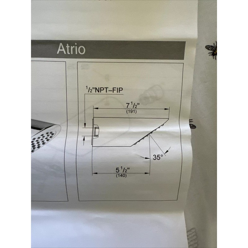 Grohe Atrio Luxury Non-Adjustable Shower Head 28305BE0 Infinity Sterling NEW