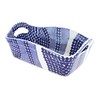 Blue Rose Polish Pottery Zara Basket With Handles