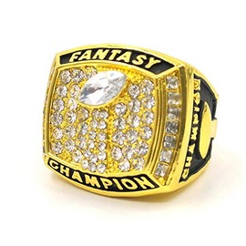 Fantasy Football Championship Rings Trophy Prize (Gold,11)