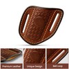 Leather Knife Sheath for Belt Pocket Folding Knife Holder Compact