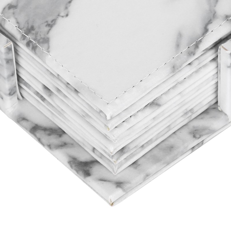 Nordic Style Cup Mat Marble Pattern Coaster Heat Insulated Waterproof