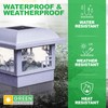GreenLighting Cubism Fence Solar Lights - Outdoor Solar Post Lights