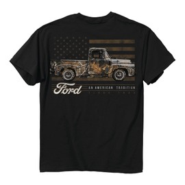 Ford Truck Camo Flag T-Shirt American Tradition Since 1903, XL