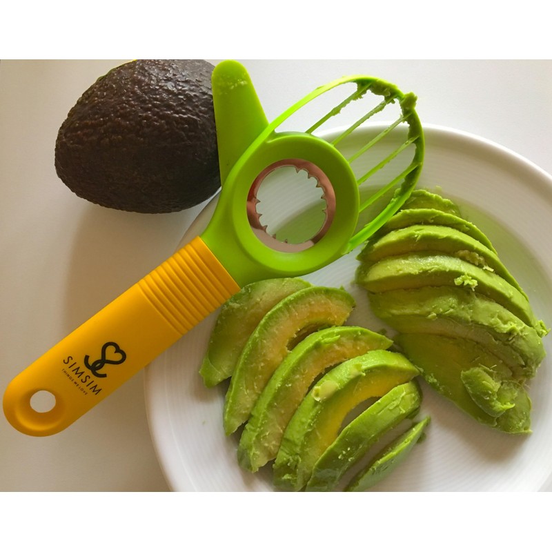 SimSim 3 in 1 Professional Quality Avocado Peeler Slicing Coring