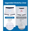 MaaMgic 5" Mens Swim Shorts with Compression Liner 4-Way Stretch