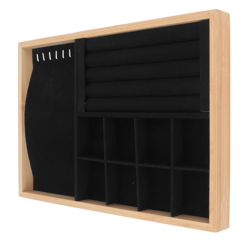 Jewelry Drawer Insert Multipurpose Triple Use Jewelry Display Tray for