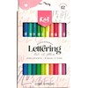 Marcadores Lettering Kiut Doble Punta (Pincel y fina) C/12 Pzas