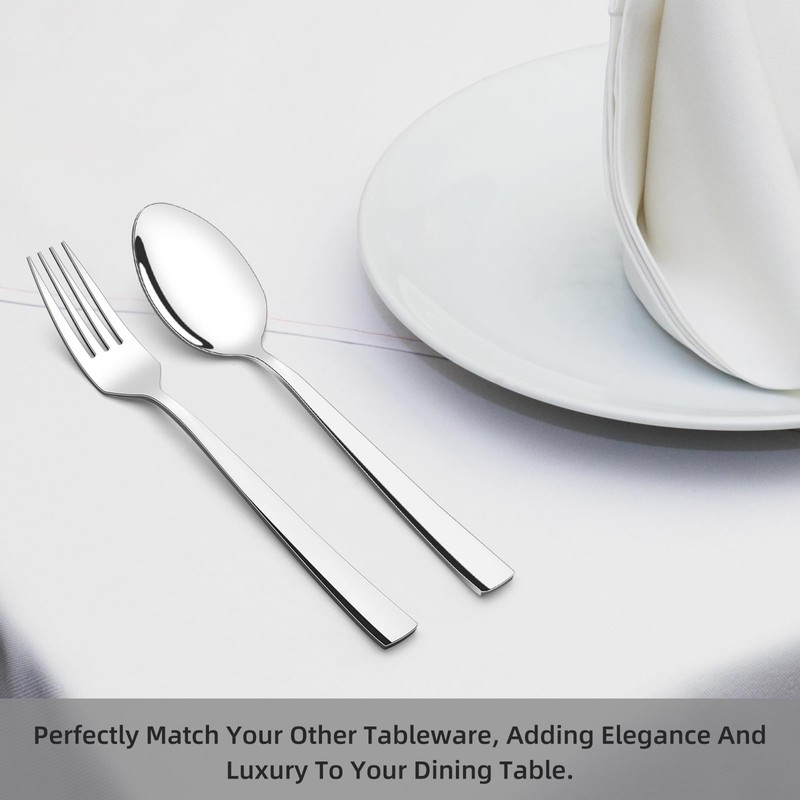 Kekow 16 Pieces Dinner Spoon Set, Stainless Steel Dinner Spoon,