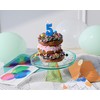 Papyrus Number 4 Birthday Candle, Blue Stripes (1-Count)