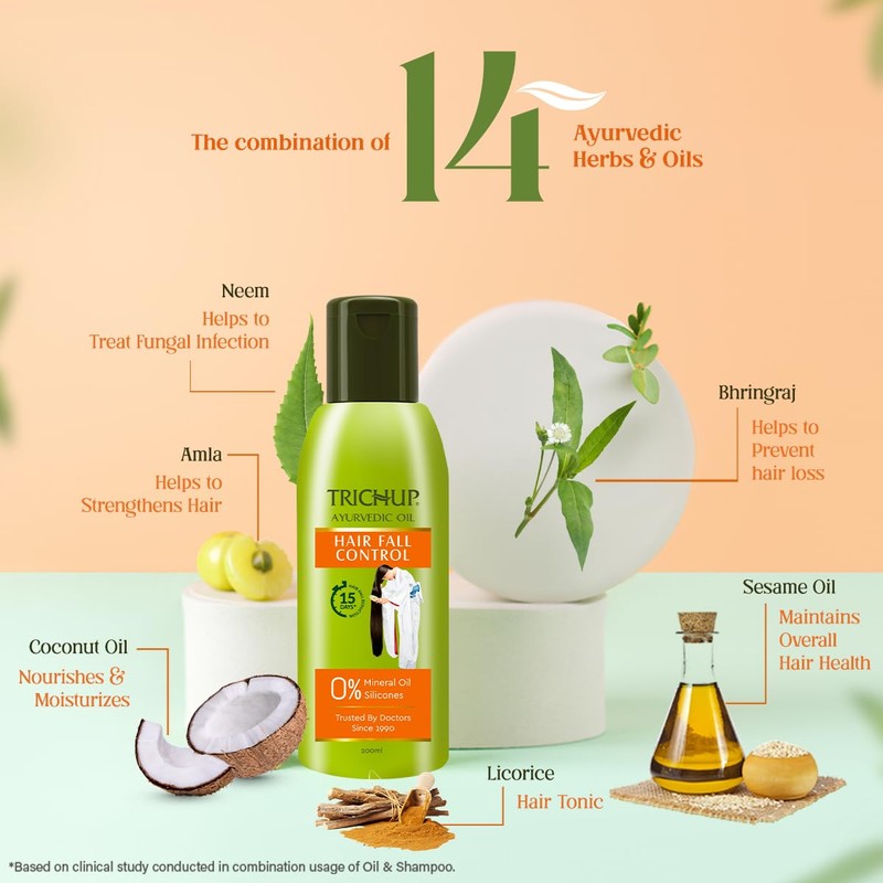 TRICHUP Trichup Hair Fall Control Herbal Hair Oil (200 ml