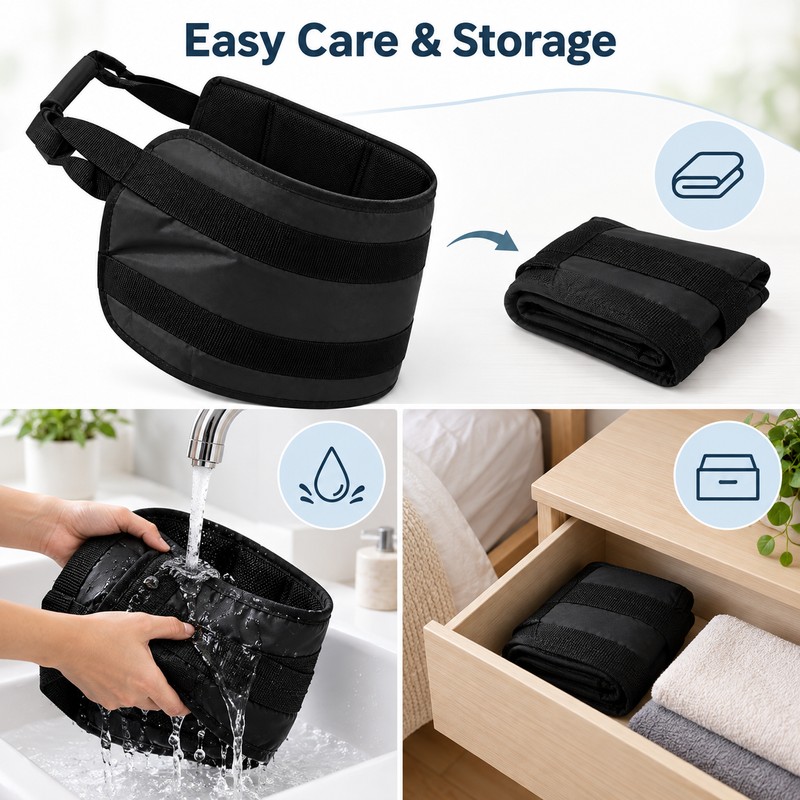 Transfer Assist Sling with Handles for Caregiver-Assisted Bed and Chair