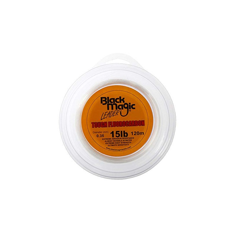 Black Magic Tough Fluorocarbon Leader 15lb 120m