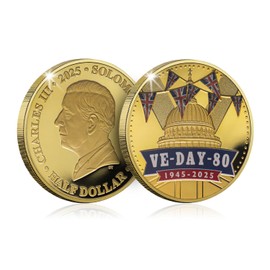 The Koin Club WWII VE Day 80th Anniversary 2025 Collectible Gold Coin St Paul's Cathedral