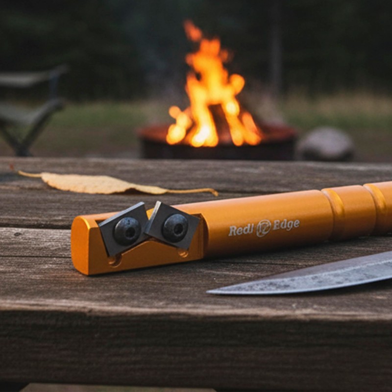 Redi-Edge Portable Knife Sharpener - Orange Pocket knife Sharpener with
