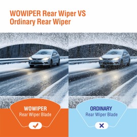 WOWIPER OEM 14 Inch Rear Wiper Blade Replacement for Subaru Forester 2024-2006 Ascent 2024-2019 Impreza 2011-2004 Outback 19-05 Tribeca 14-06/Honda CRV 11-07 Fit 20-07 Windshield Wiper Blade（14-B）
