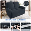 MAXIJIN Waterproof Loveseat Recliner Cover 4 Pieces Reclining Love Seat