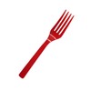 Party Essentials N24507RD Medium-Weight Hard Plastic Plastic Forks, Red (1,200