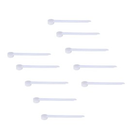 Plastic Measuring Scoop, (1.25 cc | 1/4 teaspoon | 1.25 mL) Long Handle Spoons for Powders, Granules, Coffee, Pet Food, Baking Supplies, Protein and Other Dry Goods, BPA Free (Set of 10)