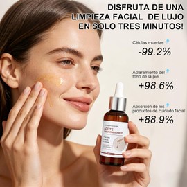 2PCS Aceite Exfoliante Facial, Aceite para Masaje Facial, 50ml*2 Limpia los Poros, Elimina los Puntos Negros, Aclara el Tono de la Piel, para Todo Tipo de Pieles
