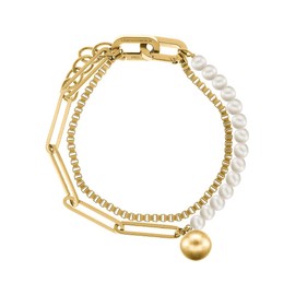 Liebeskind Berlin Women's Bangle Stainless Steel, Stainless Steel, Gold