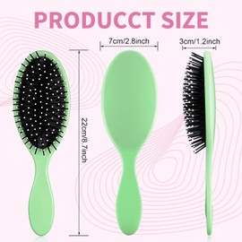 Dismok Wet Brush Detangling Brush - 8 Pcs Detangler Brush with Soft Bristles Glide Through Tangles, Wet & Dry Travel Hairbrush for All Hair Types,for Women, Men, Straight & Curly Hair