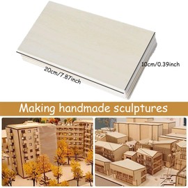 Dinghaole 12 Pack Balsa Wood Sheets,10x20x0.15cm Basswood Sheets Unfinished Wood Board,for Home Decoration, DIY Crafts Projects, Woodcraft Model, Painting and Engraving,Balsa Wood Thin