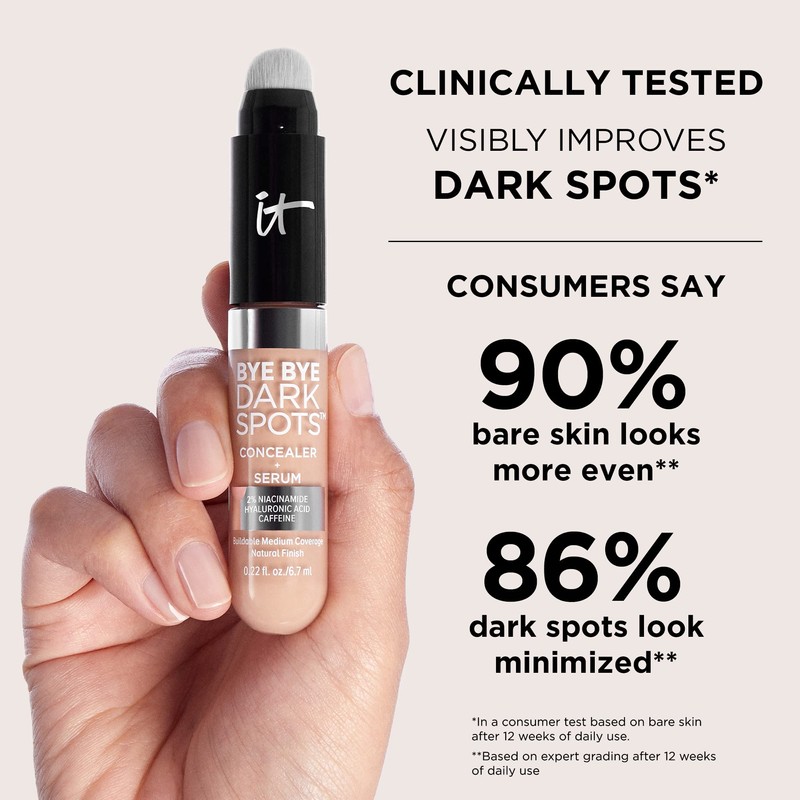 IT Cosmetics Bye Bye Dark Spots Concealer with 2% Niacinamide,