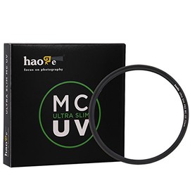 Haoge 77mm Ultra Slim MC UV Protection Multicoated Ultraviolet Lens Filter for Canon 70-200mm f/2.8L, 17-40mm f4L, 100-400mm f/4.5-5.6L, 24-105mm f/3.5-5.6, 24-105mm f/4L is, 24-70mm f/4L Lens