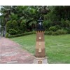 Rowzzi LED Solar Powered Lighthouse, 360 Degree Rotating Lamp Courtyard