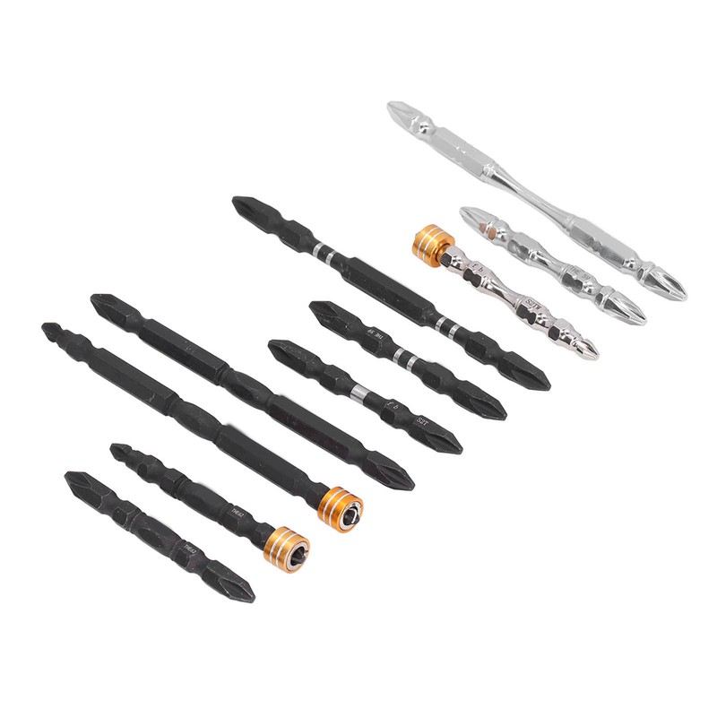 10Pcs Screwdriver Bit S2 PH2 Alloy Steel Double Ended Magnetic