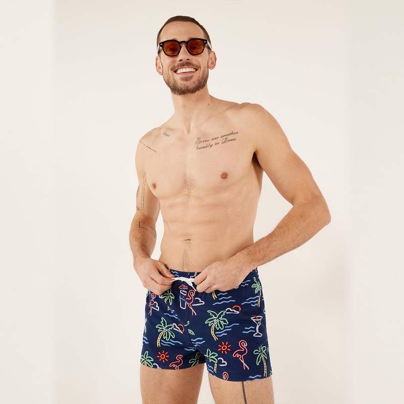 Chubbies Mens Swim Trunks 7", Lined Classic 4-Way Stretch Mens
