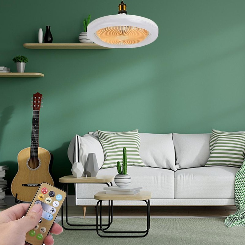 Ceiling Fans with Lighting 30W Dimmable Fan Lamp Modern Smart