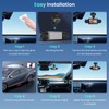 Hodozzy 4 Channel Dash Cam Car Front Rear Indoor, Dash