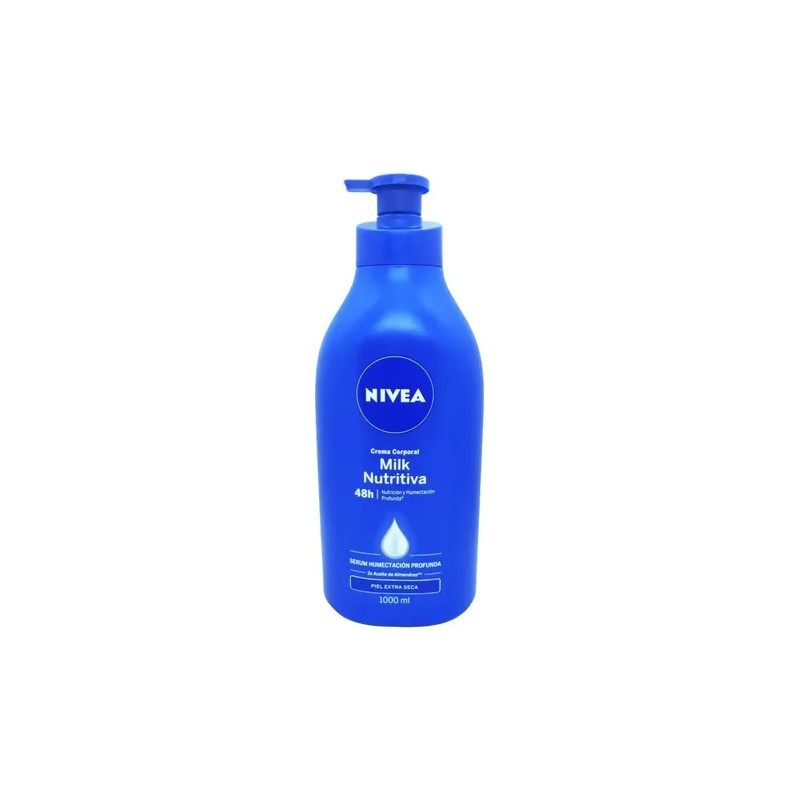 Nivea Milk Nutritiva crema corporal 1 L nutrición para piel