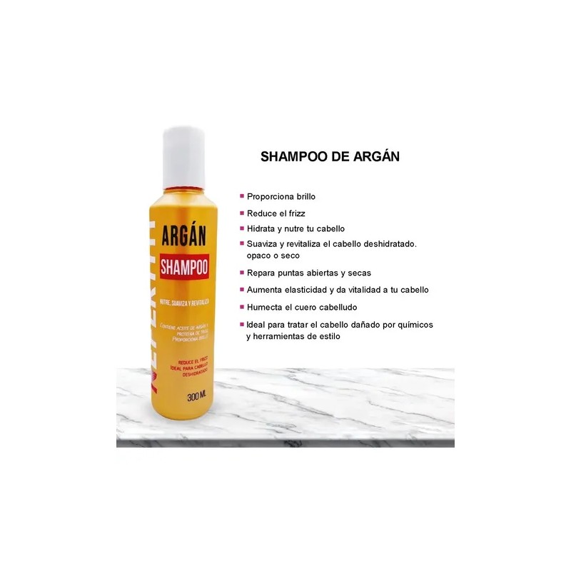 Shampoo De Argan Para Hidratar Cabello Nefertiti 300ml