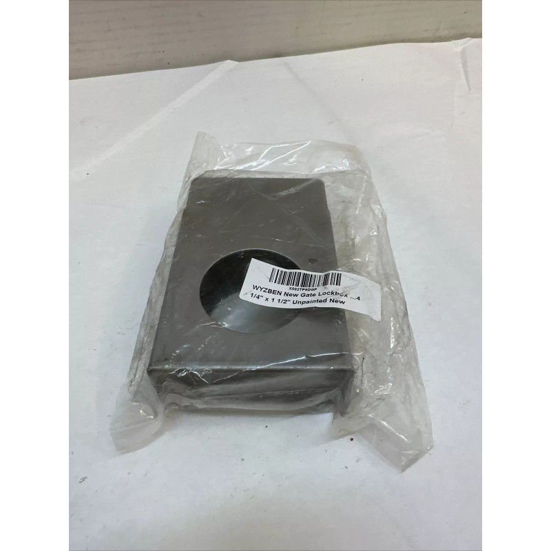 WELDANDFABSHOP Gate Lockbox Single Hole Weldable Steel 3 1/2" x