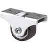 Skelang 4 Pcs Top Plate Fixed Castor, TPE Wheel, Silent