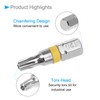 CoCud Torx Screwdriver Bits, 1/4" Hex Shank T20, Security Steel