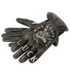 DEGNER Leather Motorcycle Gloves BK (Black) Large TG-107