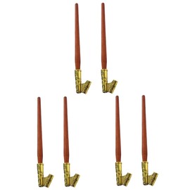 Gadpiparty 6pcs Vintage Wooden Calligraphy Dip Pen Holder Oblique Pen Holders for Elegant Writing Artistic Lettering and Doodling for Giving and Practice