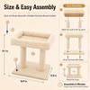 PuzzlePaw Small Cat Tree with Large Top Perch for Indoor