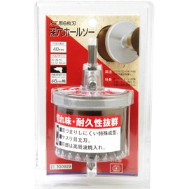 SK11 Deep Hole Saw for Carpentry, 6 Blades, Hole Drilling Thickness: 1.6 inches (40 mm)