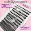 Lash Clusters Fluffy LAUBESS Eyelash Clusters Individual Lashes Mixed Cluster