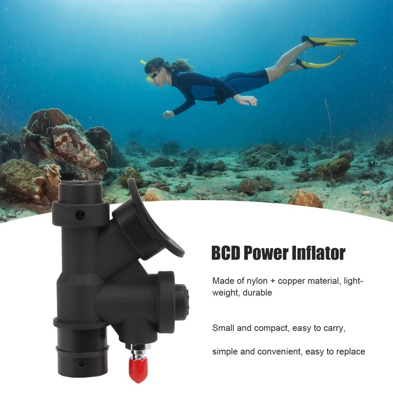 Scuba Diving Universal 45 Degree Oral Power Inflator K Shaped