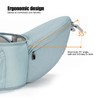 Adjustable Baby Carrier Breathable Newborns Toddlers Ergonomic Thickening HipseatCyan