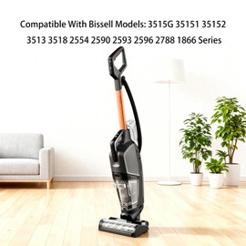 CPAI Brush Roll Compatible with Bissell 3515G 35151 35152 3513 3518 2554 2590 2593 2596 2788 1866 CrossWave HydroSteam Deluxe Wet Dry Vac Vacuum (2 Brush Roll)